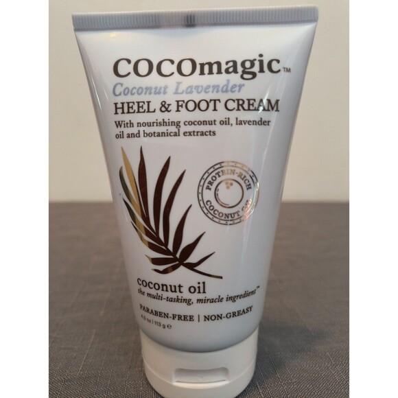 COCOmagic Coconut Lavender Heel & Foot Cream 4 Oz - Picture 1 of 4